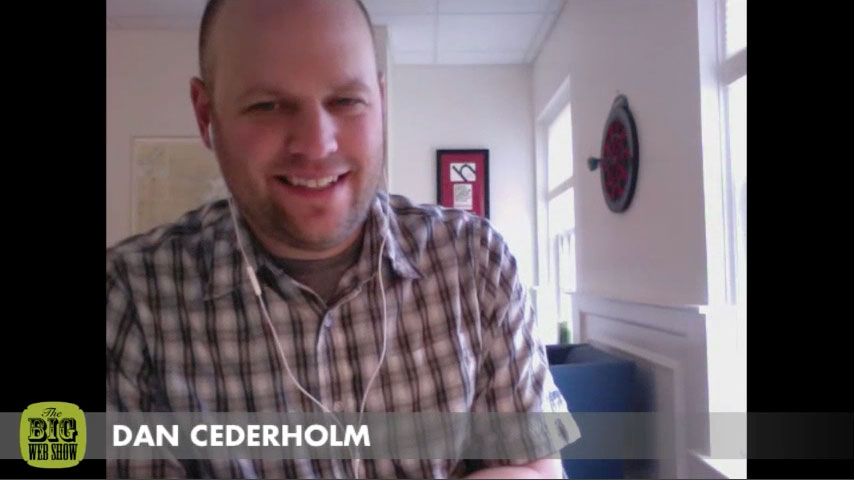 Photo of Dan Cederholm on the Big Web Show